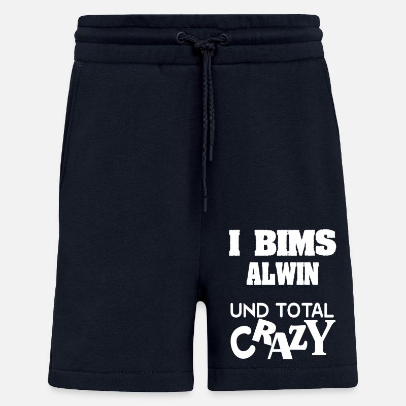 Cadeau pour Alwin - Short bio décontracté fabriqué en UE - DARK NAVY