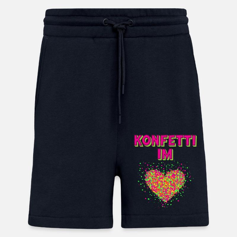 confettis carnaval carnaval design amusant - Short bio décontracté fabriqué en UE - DARK NAVY