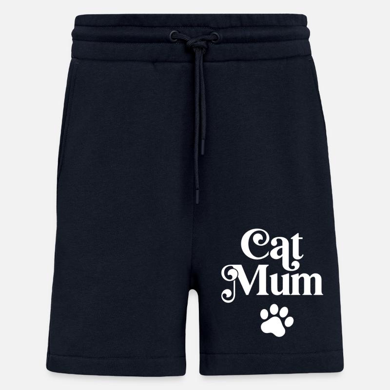 Maman chat - Short bio décontracté fabriqué en UE - DARK NAVY