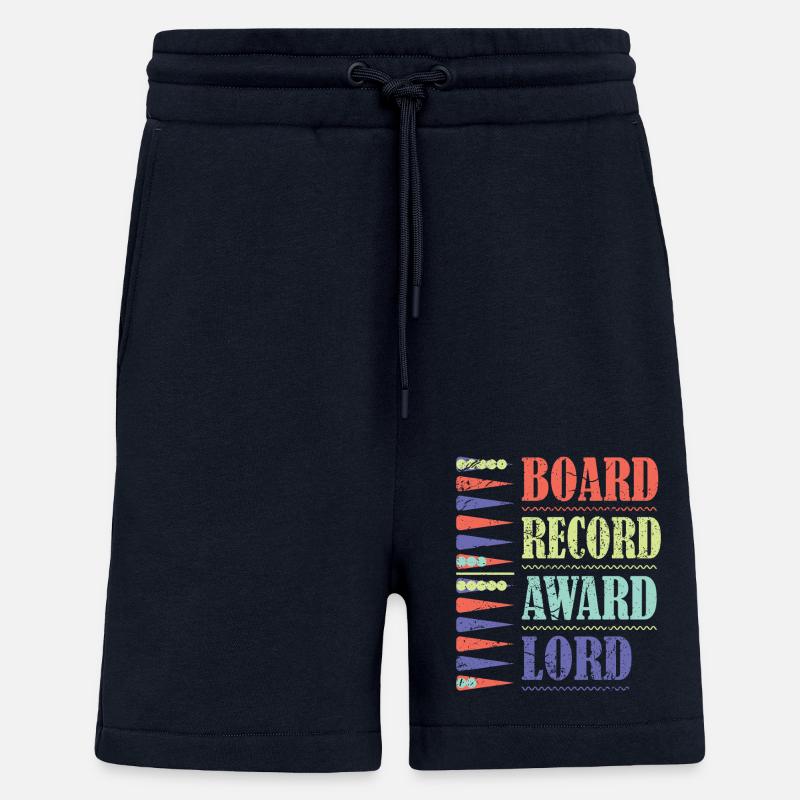 Backgammon Spiel - Shorts - made by SPREAD - DARK NAVY
