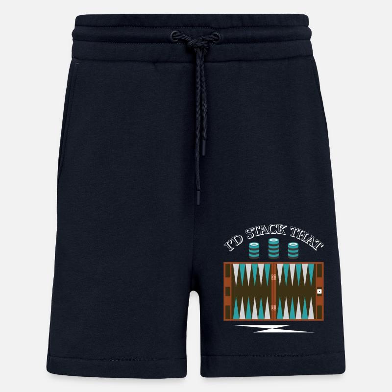 Backgammon Spiel - Shorts - made by SPREAD - DARK NAVY