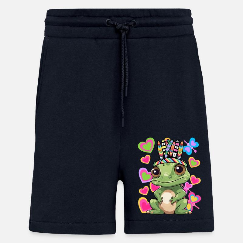 Hippie Hippies Frog Frogs Toad - Shorts - made by SPREAD - DARK NAVY