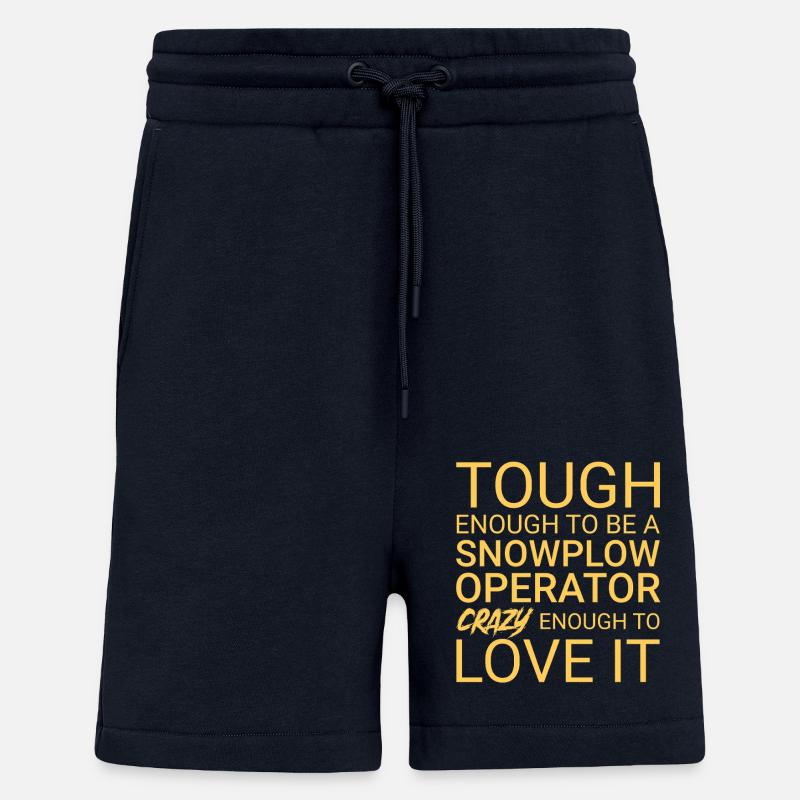Snowplow Operator Crazy Schneepflugfahrer - Shorts - made by SPREAD - DARK NAVY
