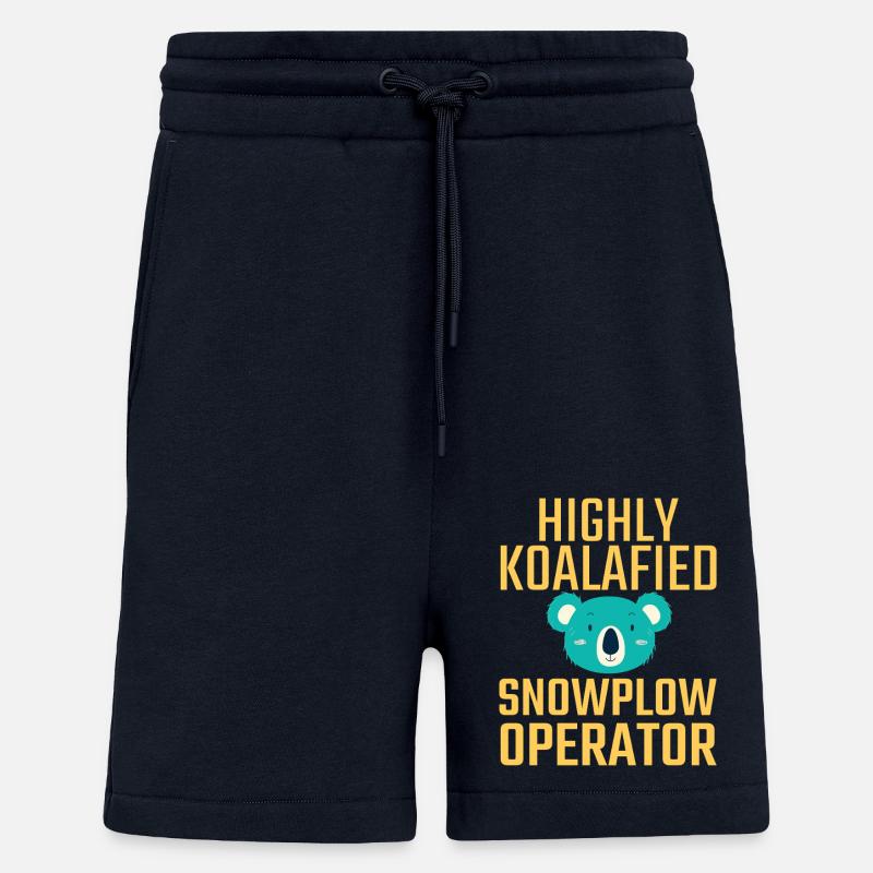 Snowplow Operator Koalafied - Shorts - made by SPREAD - DARK NAVY