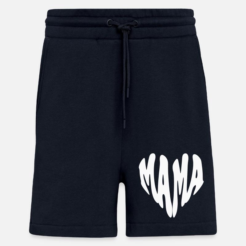 Mama – Kleines Herz (Sonderfarbe) - Shorts - made by SPREAD - DARK NAVY