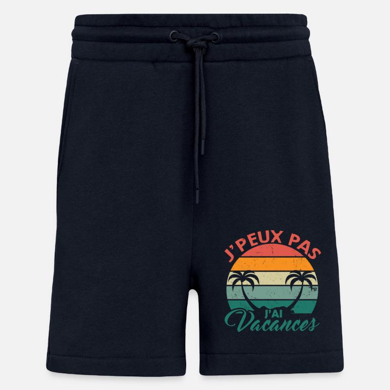Vacances d été - Short bio décontracté fabriqué en UE - DARK NAVY