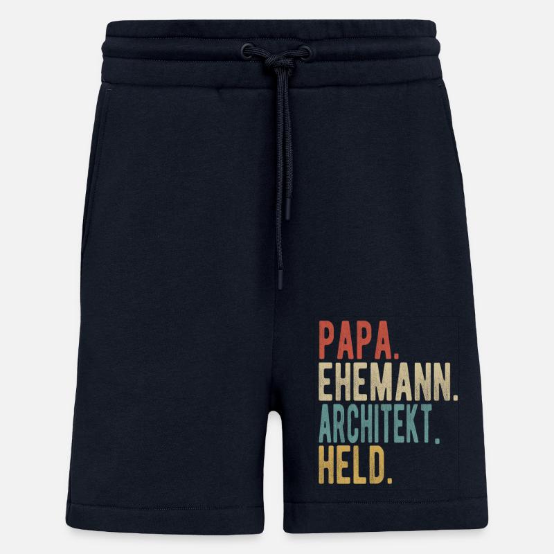 Architekt Papa Ehemann Held - Shorts - made by SPREAD - DARK NAVY