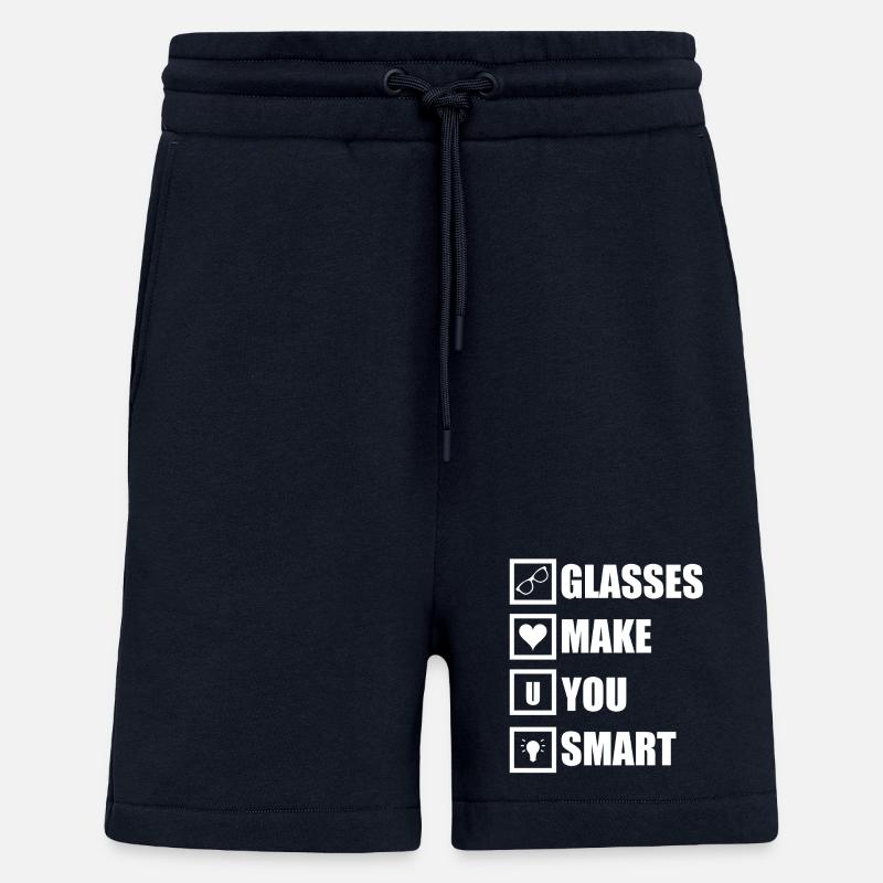 Glasses make you smart - Shorts - made by SPREAD - DARK NAVY