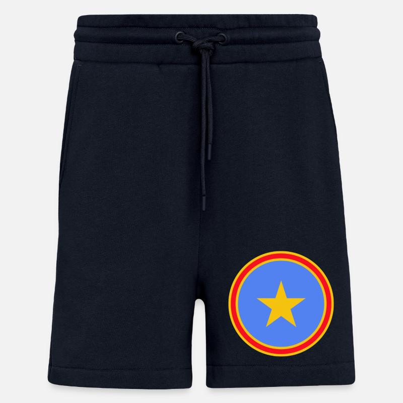 COULEURS DU CONGO - Short bio décontracté fabriqué en UE - DARK NAVY