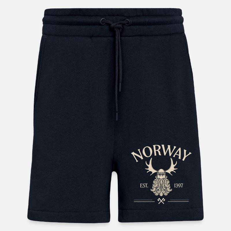 Norway - Viking Beard - Mosses - Shorts - made by SPREAD - DARK NAVY
