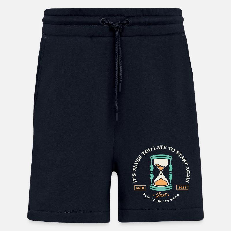 Neustart – Sanduhr der zweiten Chancen - Shorts - made by SPREAD - DARK NAVY