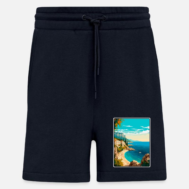 Makarska Kroatien Klippen Mittelmeerküste - Shorts - made by SPREAD - DARK NAVY