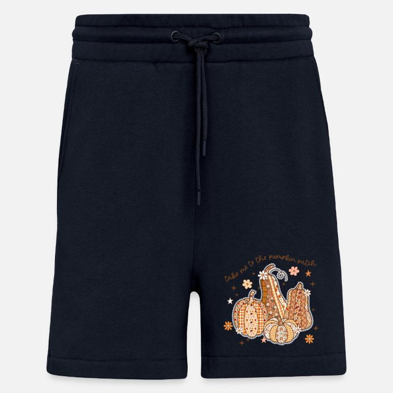 Patchwork Kürbis Patch - Shorts - made by SPREAD - DARK NAVY