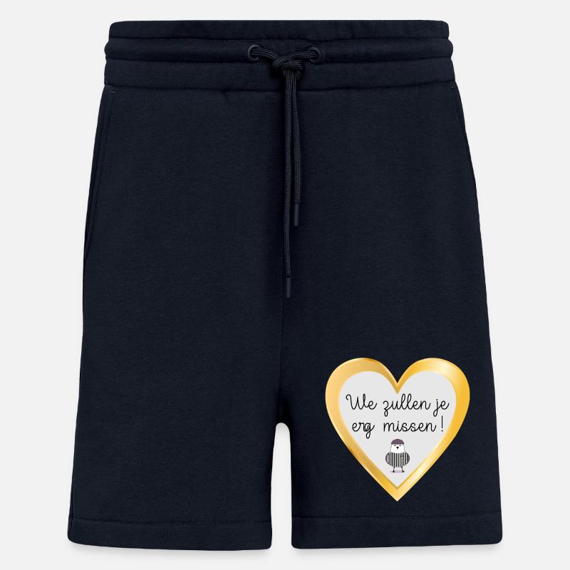 Tu vas beaucoup nous manquer - Short bio décontracté fabriqué en UE - DARK NAVY