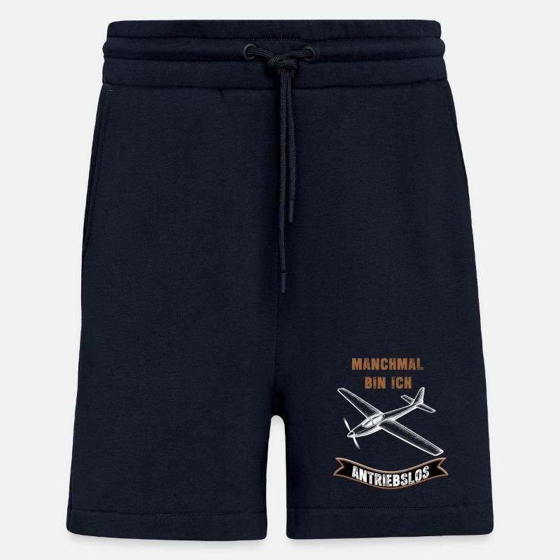 Manchmal Bin Ich Antriebslos Flugzeug - Shorts - made by SPREAD - DARK NAVY
