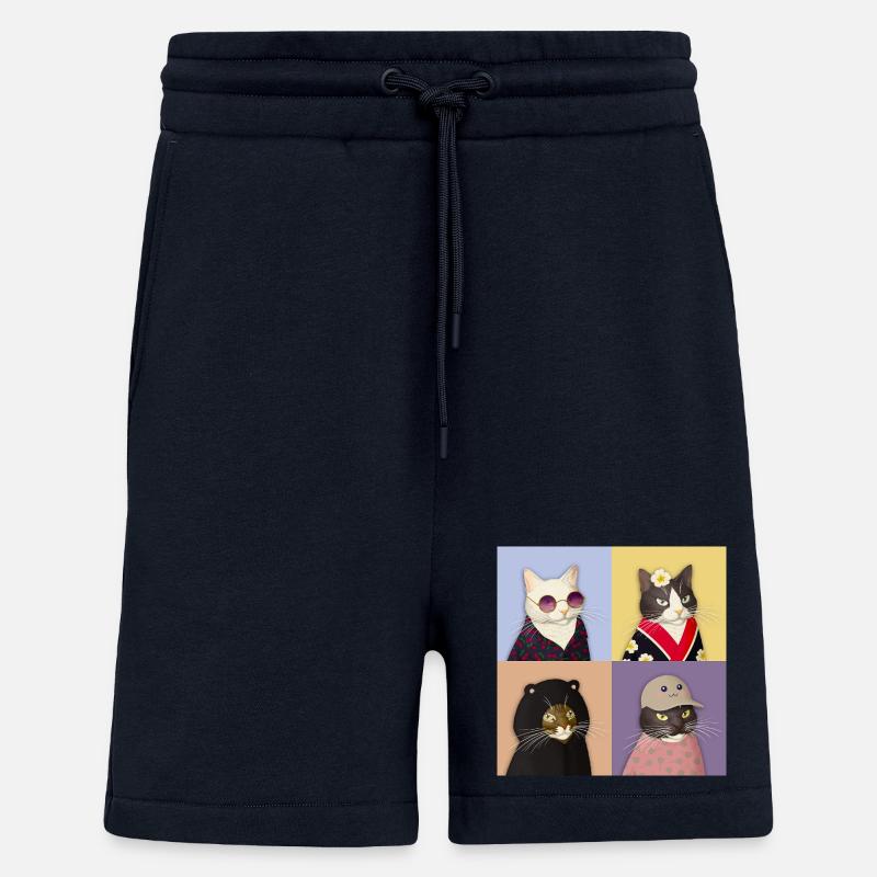 Quatuor Couture Cat - Short bio décontracté fabriqué en UE - DARK NAVY