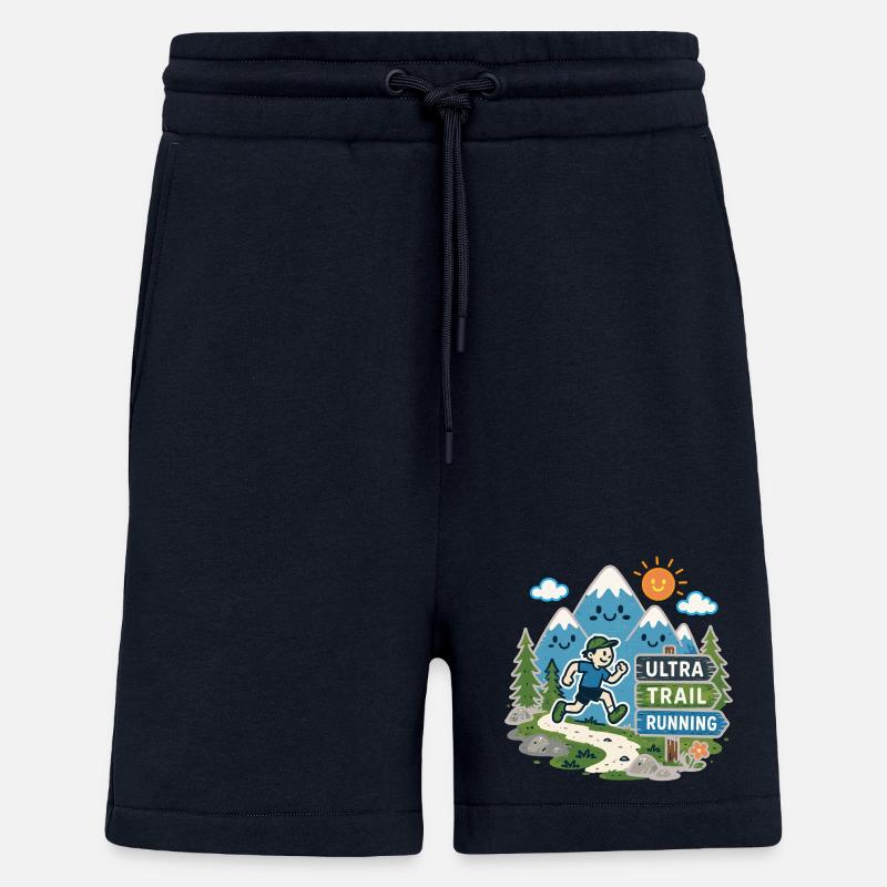Ultra Trail Running - Short bio décontracté fabriqué en UE - DARK NAVY