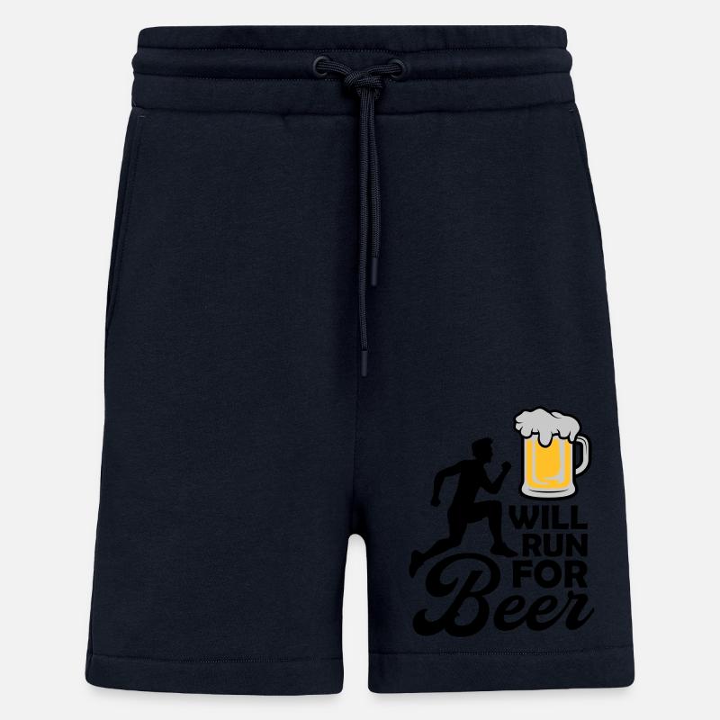 Exécutera de la bière - Short bio décontracté fabriqué en UE - DARK NAVY