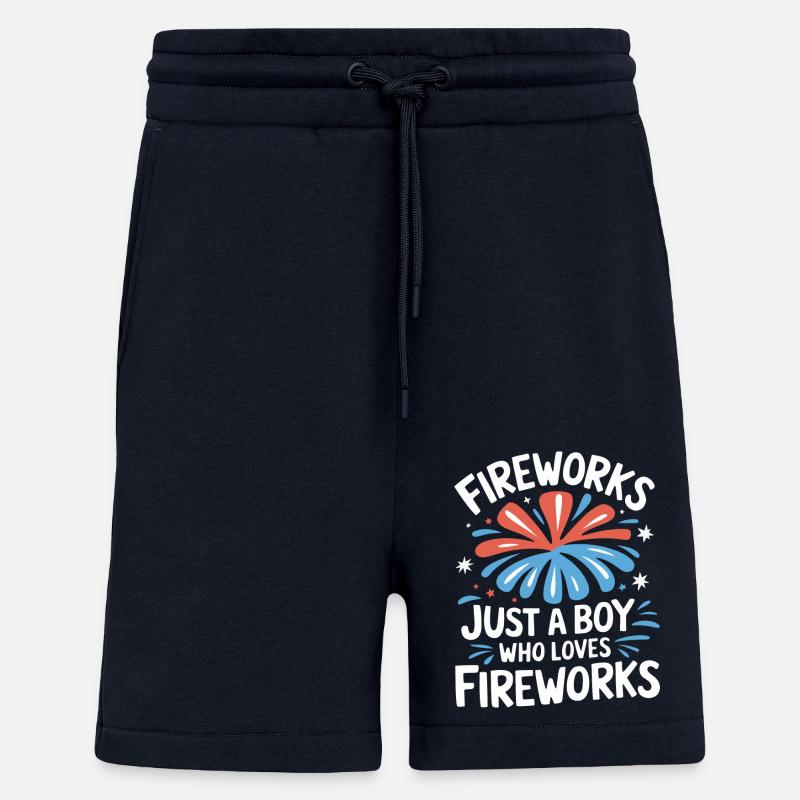 Pyrotechnie Feux d’artifice Pyrotechnie - Short bio décontracté fabriqué en UE - DARK NAVY