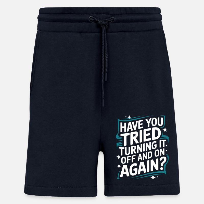 Technischer Support Computerfreak Nerd - Shorts - made by SPREAD - DARK NAVY