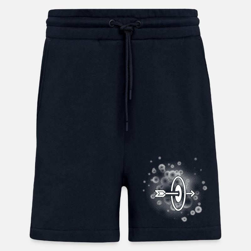 Arrow with dots background - Shorts - made by SPREAD - DARK NAVY