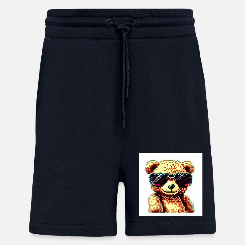 Pixelteddy-Potrait - Shorts - made by SPREAD - DARK NAVY