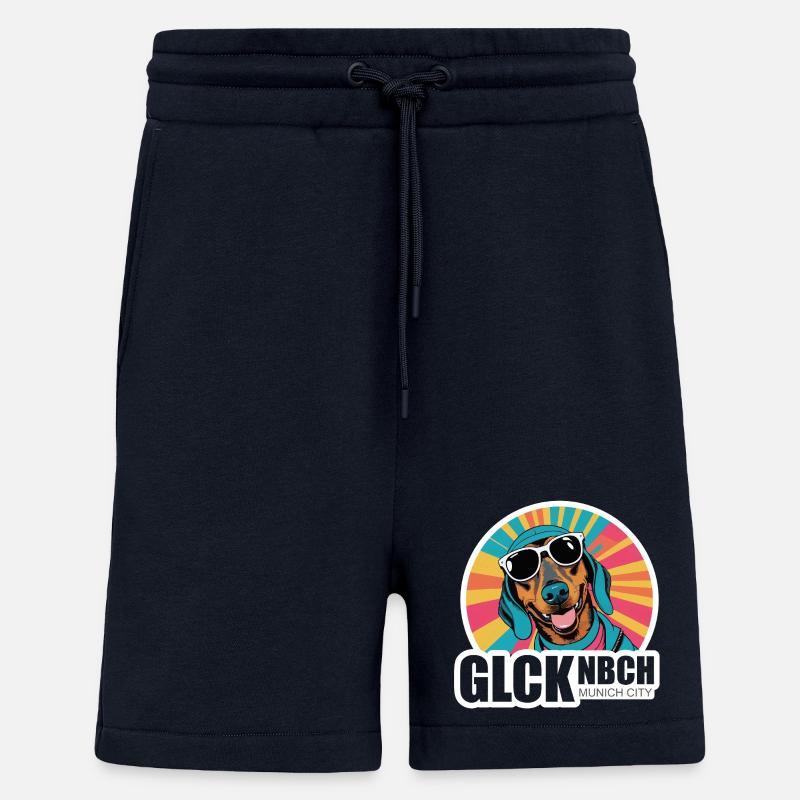 Le quartier de Glockenbach ? Toujours! - Short bio décontracté fabriqué en UE - DARK NAVY