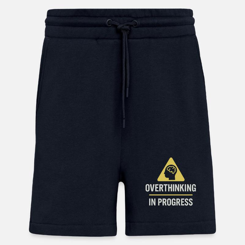 Trop réfléchir en cours - Short bio décontracté fabriqué en UE - DARK NAVY