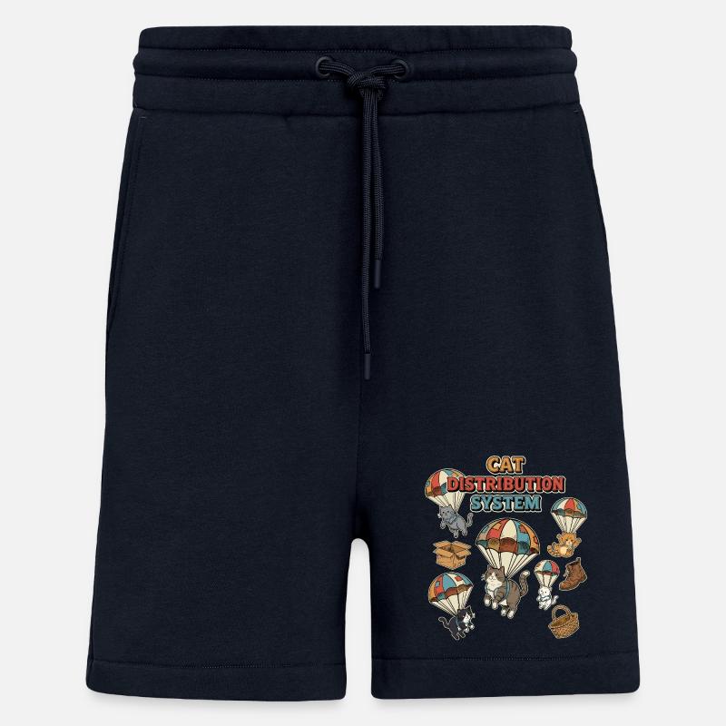 Cat Distribution System - Shorts - made by SPREAD - DARK NAVY