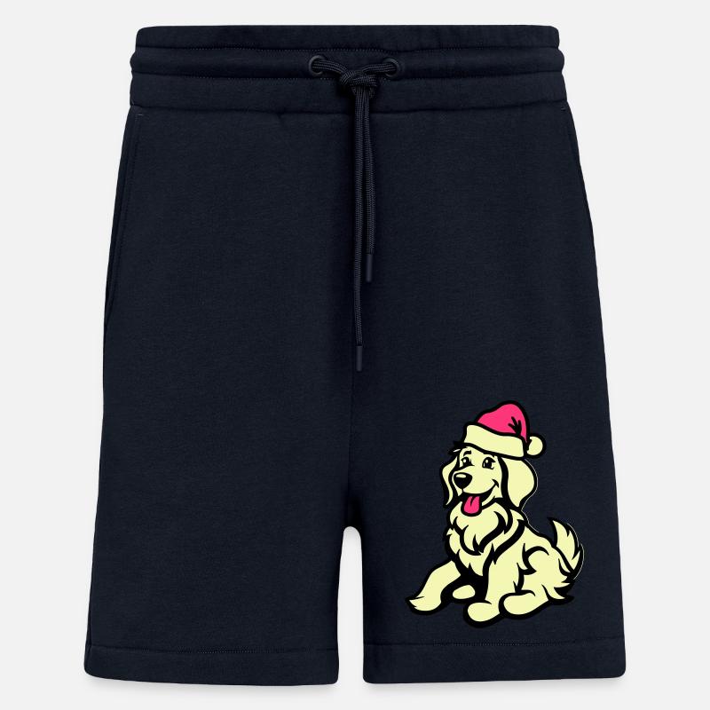 hund comic tier weihnachten - Shorts - made by SPREAD - DARK NAVY