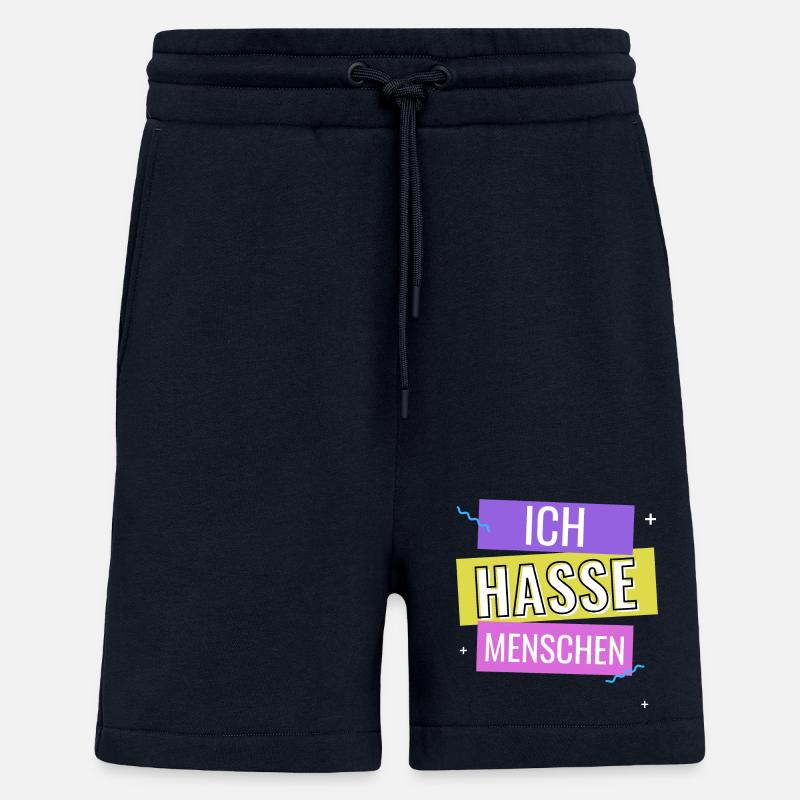 Ich hasse Menschen - Shorts - made by SPREAD - DARK NAVY