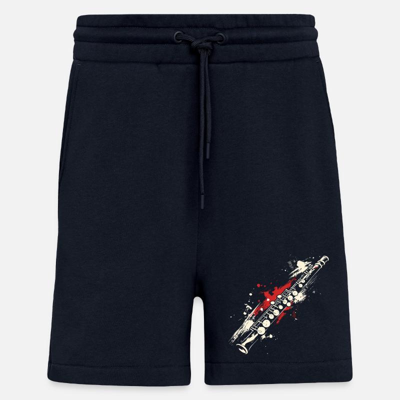 Flöte Graffiti - Shorts - made by SPREAD - DARK NAVY