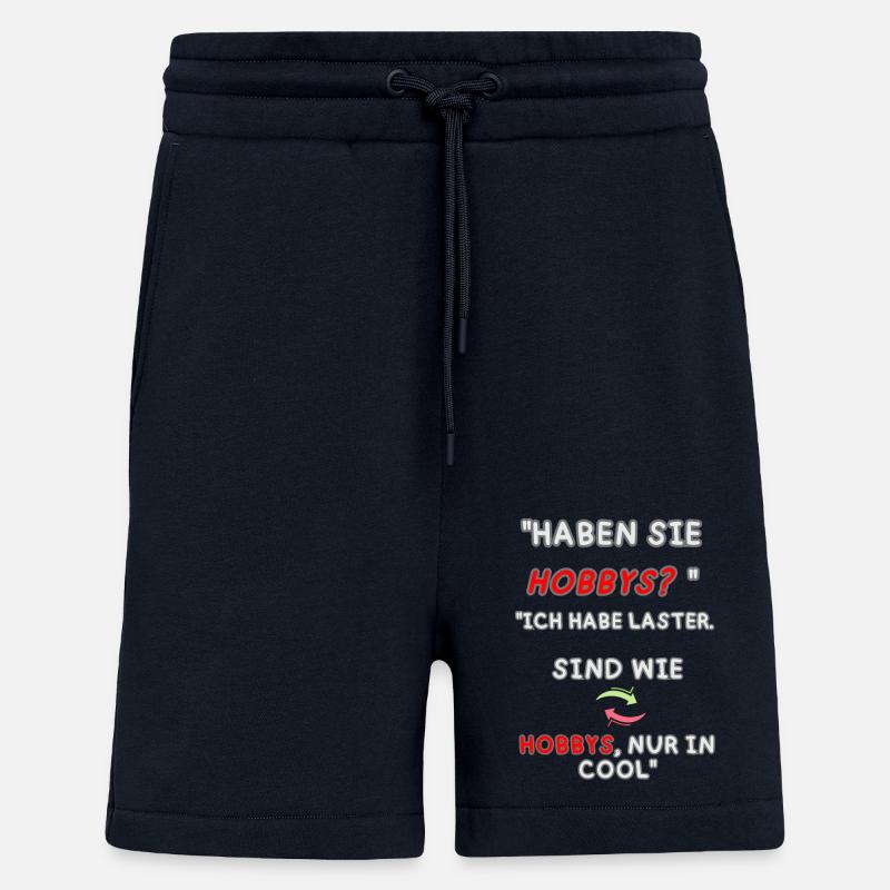 "Laster statt Hobbys" - Shorts - made by SPREAD - DARK NAVY