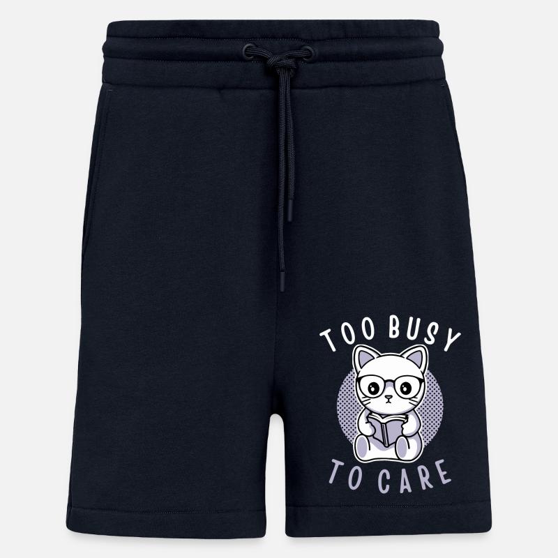 Trop occupé pour s’en soucier - Short bio décontracté fabriqué en UE - DARK NAVY