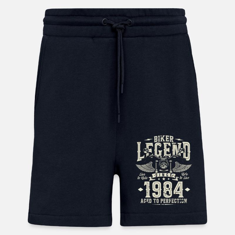 Légende du motard depuis 1984 - Short bio décontracté fabriqué en UE - DARK NAVY