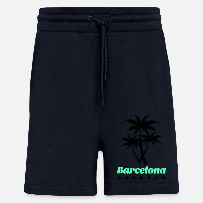 Barcelone - Short bio décontracté fabriqué en UE - DARK NAVY