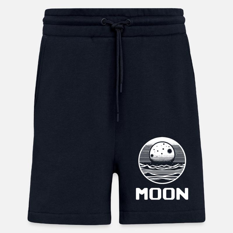 Romantisches schlichtes Mond Design - Shorts - made by SPREAD - DARK NAVY