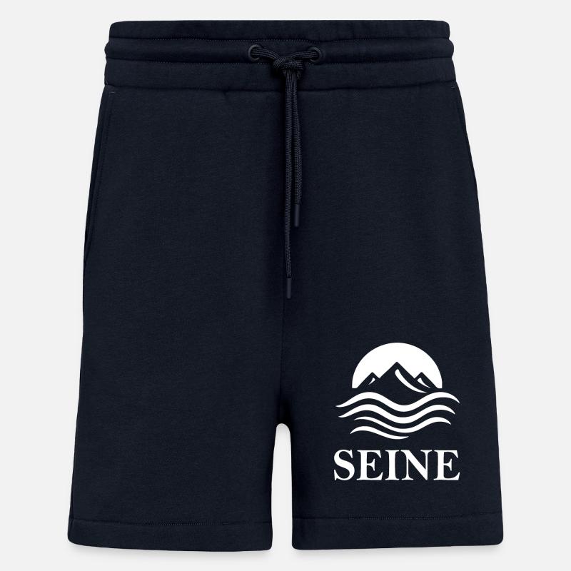 Seine – Elegant River Design - Shorts - made by SPREAD - DARK NAVY