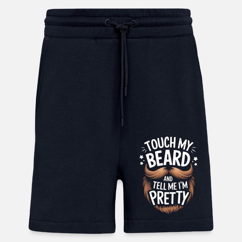 Beard Mustache Bearded Men - Shorts - made by SPREAD - DARK NAVY