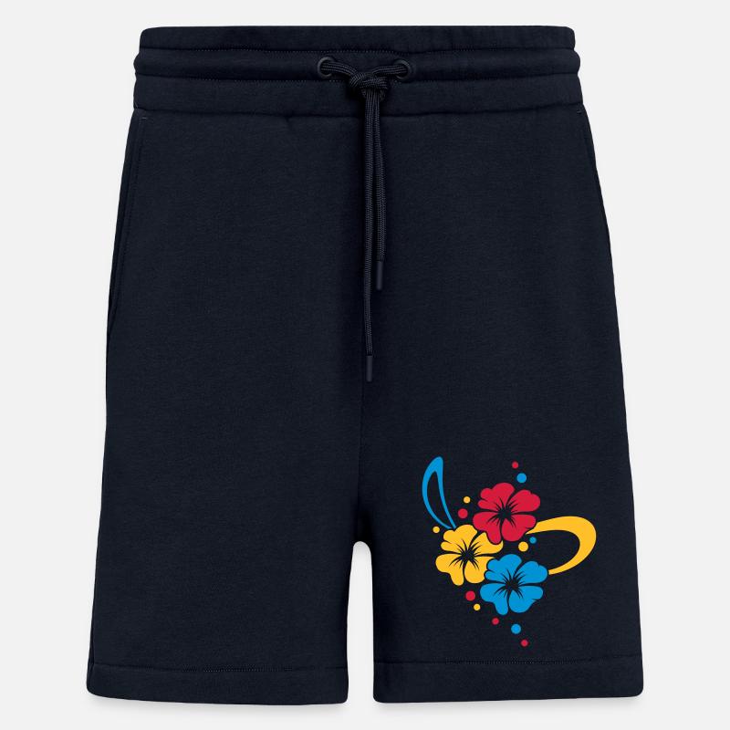Blumenbouquet mit Schleife - Shorts - made by SPREAD - DARK NAVY
