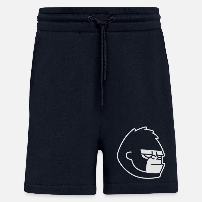 Gorilla - Gorillaz - Short bio décontracté fabriqué en UE - DARK NAVY