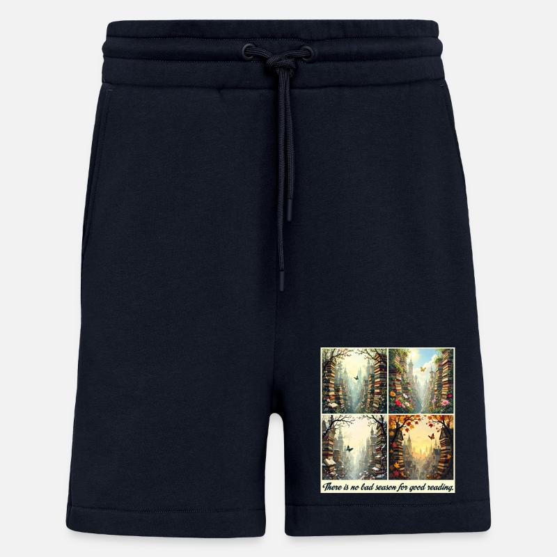 Arc de lecture saisonnier - Short bio décontracté fabriqué en UE - DARK NAVY