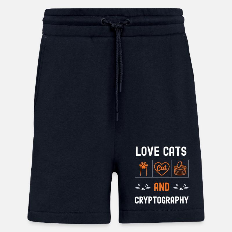 Chats und Kryptographie - Shorts - made by SPREAD - DARK NAVY