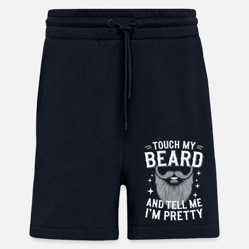Beard Mustache Bearded Men - Shorts - made by SPREAD - DARK NAVY