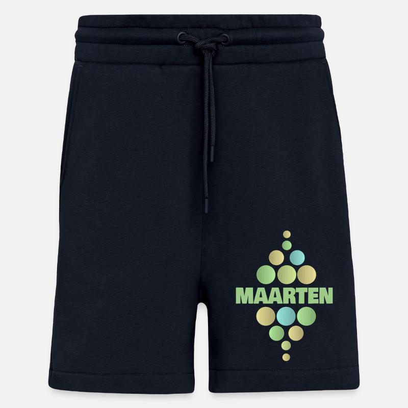 Prénom Maarten - Short bio décontracté fabriqué en UE - DARK NAVY