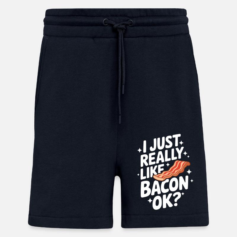 Bacon Petit-déjeuner Bacon - Short bio décontracté fabriqué en UE - DARK NAVY