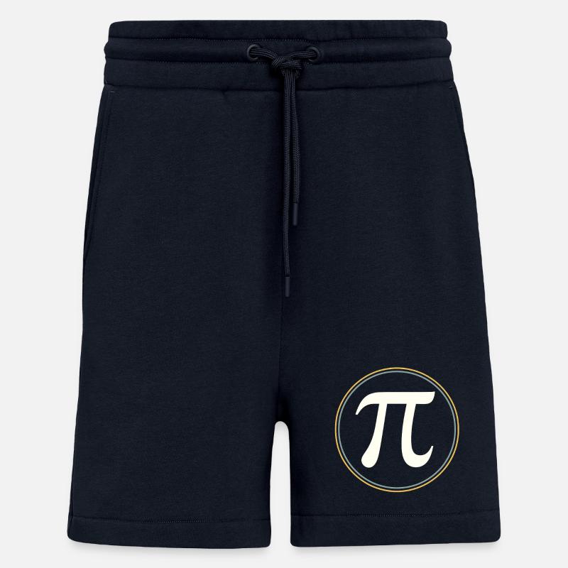 π en cercle – L’élégance des constantes - Short bio décontracté fabriqué en UE - DARK NAVY