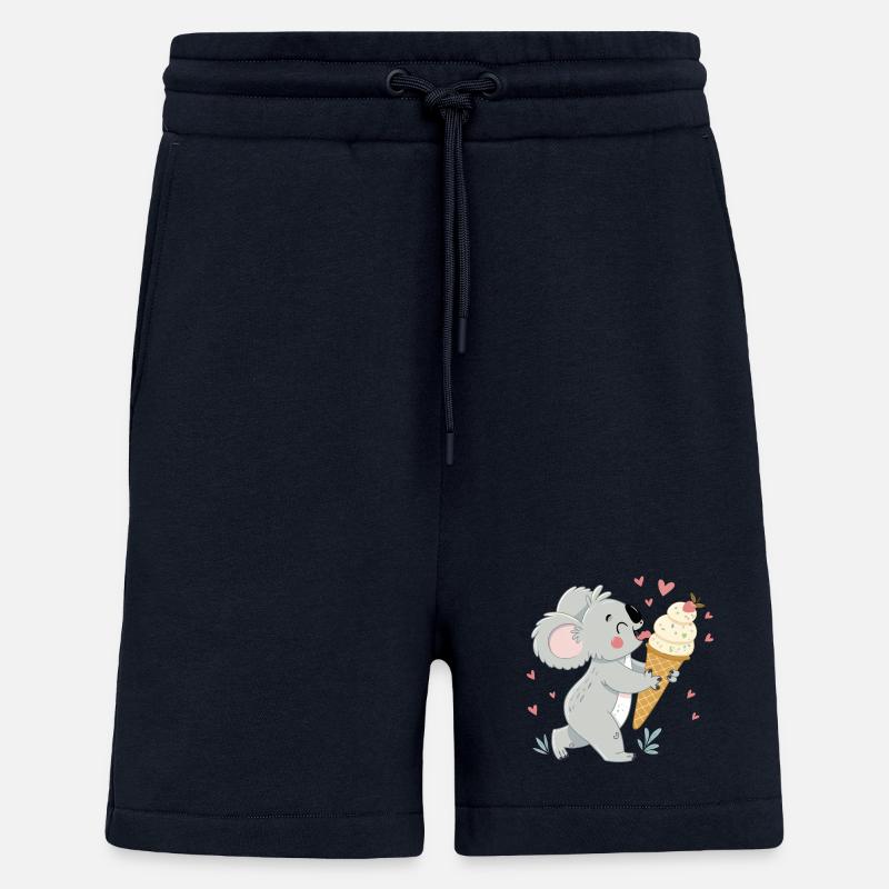 Gourmet-Koala und Eiscremeherzen - Shorts - made by SPREAD - DARK NAVY