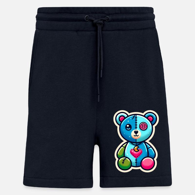 Patchwork Pal - Shorts - made by SPREAD - DARK NAVY