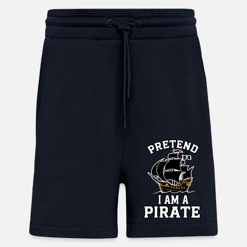 Pirate Pirate Carnaval Halloween - Short bio décontracté fabriqué en UE - DARK NAVY
